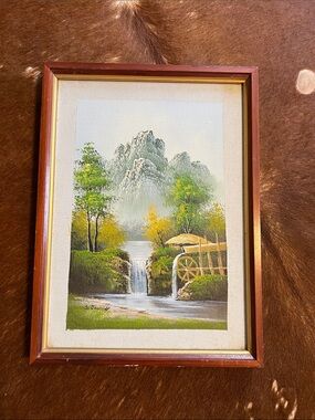 Vintage Original Oil Landscape Painting Signed by Artist, Framed